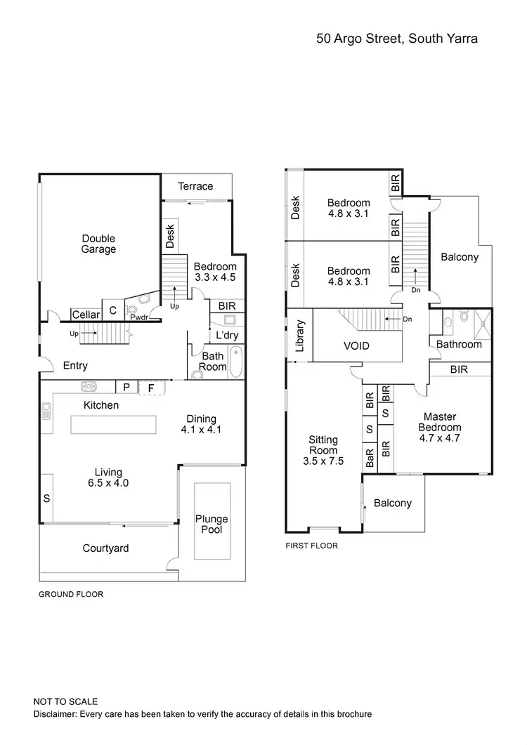 Floorplan of Homely house listing, 50 Argo Street, South Yarra VIC 3141