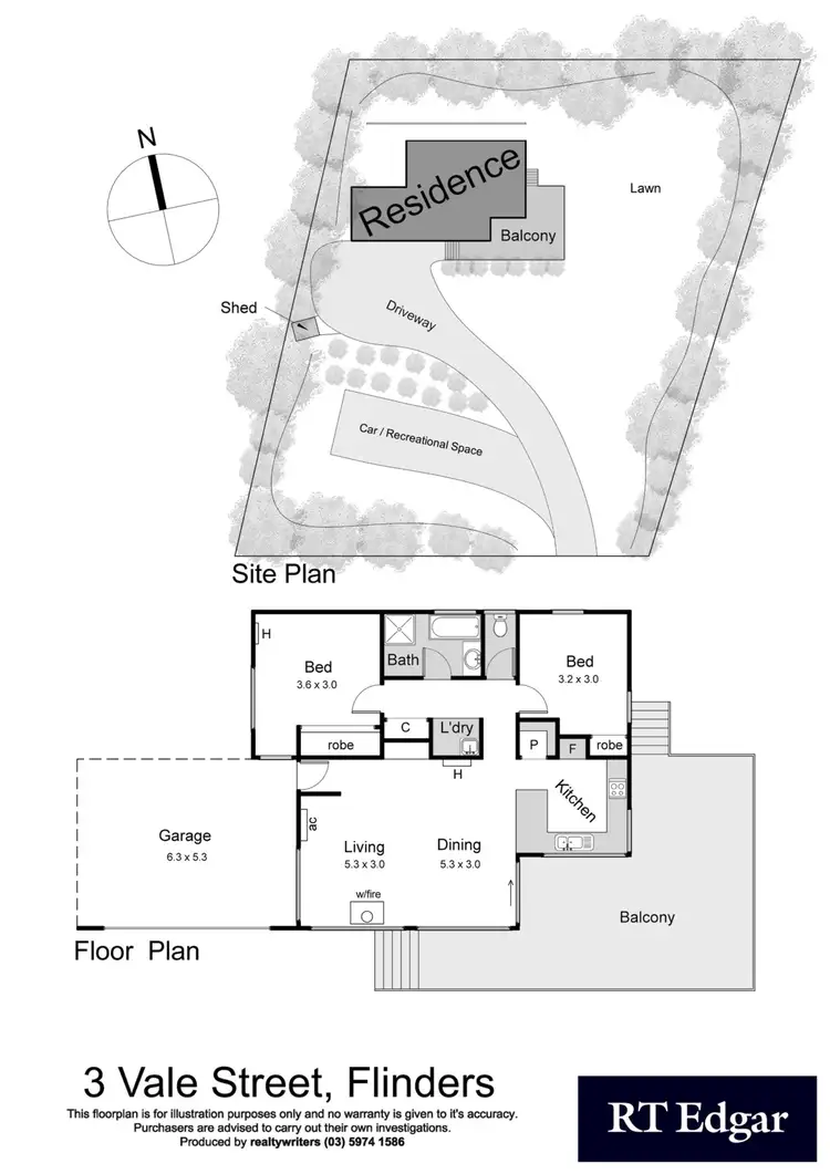 Floorplan of Homely house listing, 3 Vale Street, Flinders VIC 3929