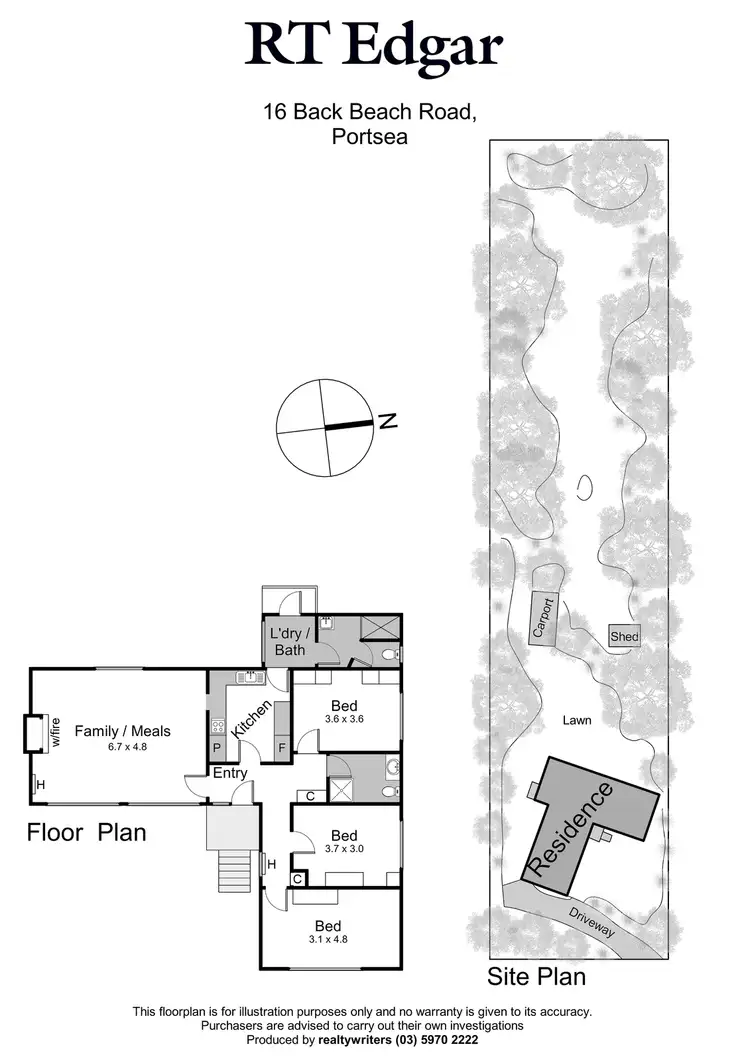 Floorplan of Homely house listing, 16 Back Beach Road, Portsea VIC 3944