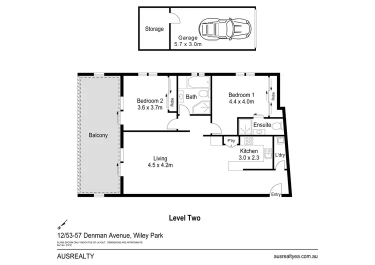 Floorplan of Homely unit listing, 12/53-59 Denman Avenue, Wiley Park NSW 2195