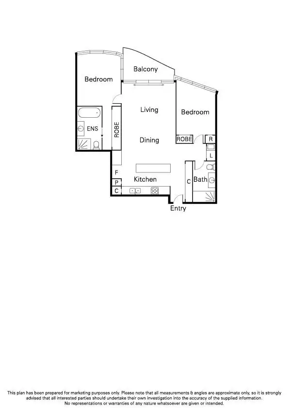 Floorplan of Homely apartment listing, 805/576 St. Kilda Road, Melbourne VIC 3004