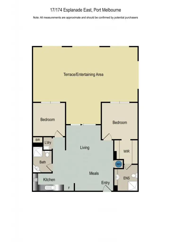 Floorplan of Homely apartment listing, 17/174 Esplanade East, Port Melbourne VIC 3207