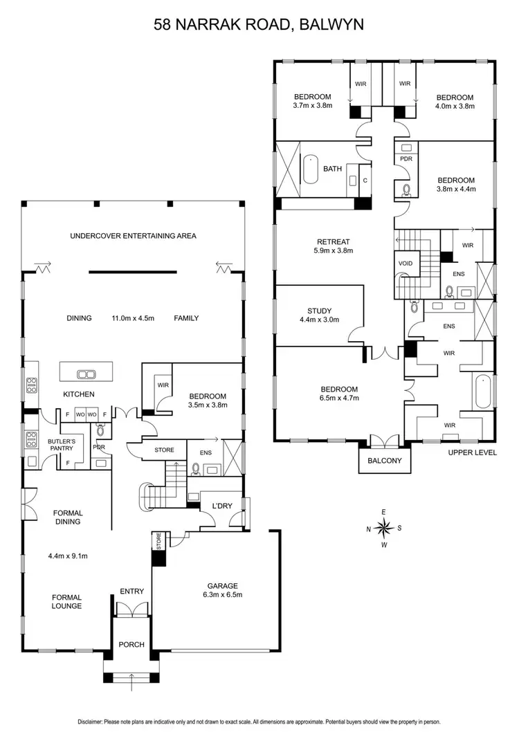 Floorplan of Homely house listing, 58 Narrak Road, Balwyn VIC 3103