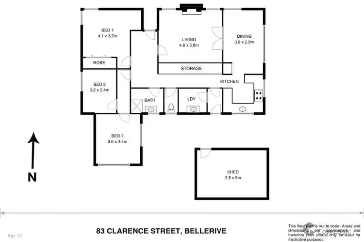 Floorplan of Homely house listing, 83 Clarence Street, Bellerive TAS 7018