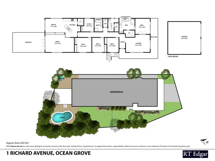 Floorplan of Homely house listing, 1 Richard Avenue, Ocean Grove VIC 3226