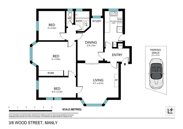 Floorplan of Homely apartment listing, 3/6 Wood Street, Manly NSW 2095