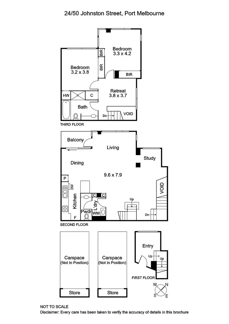 Floorplan of Homely apartment listing, 24/50 Johnston Street, Port Melbourne VIC 3207