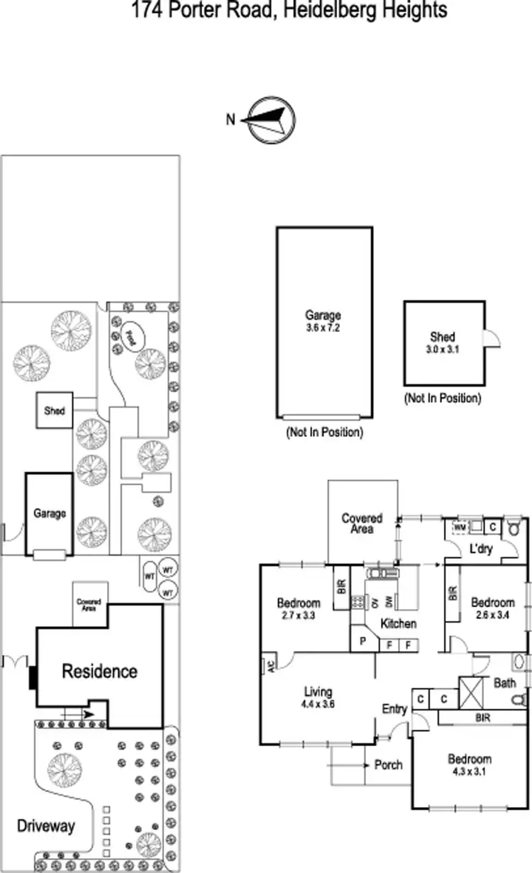 Floorplan of Homely house listing, 174 Porter Road, Heidelberg Heights VIC 3081