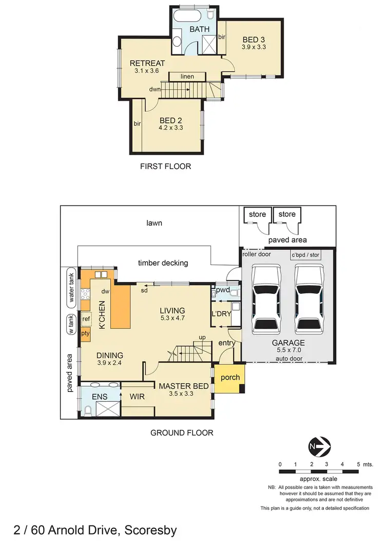 Floorplan of Homely townhouse listing, 2/60 Arnold Drive, Scoresby VIC 3179
