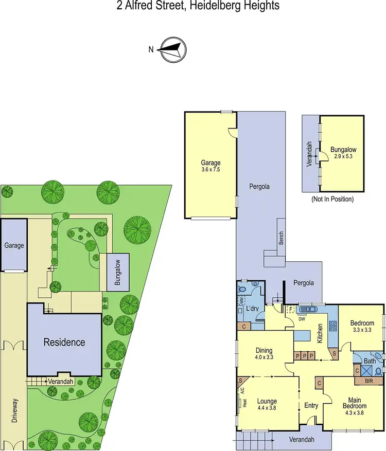 Floorplan of Homely house listing, 2 Alfred Street, Heidelberg Heights VIC 3081