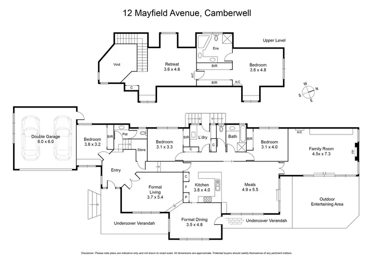 Floorplan of Homely house listing, 12 Mayfield Avenue, Camberwell VIC 3124