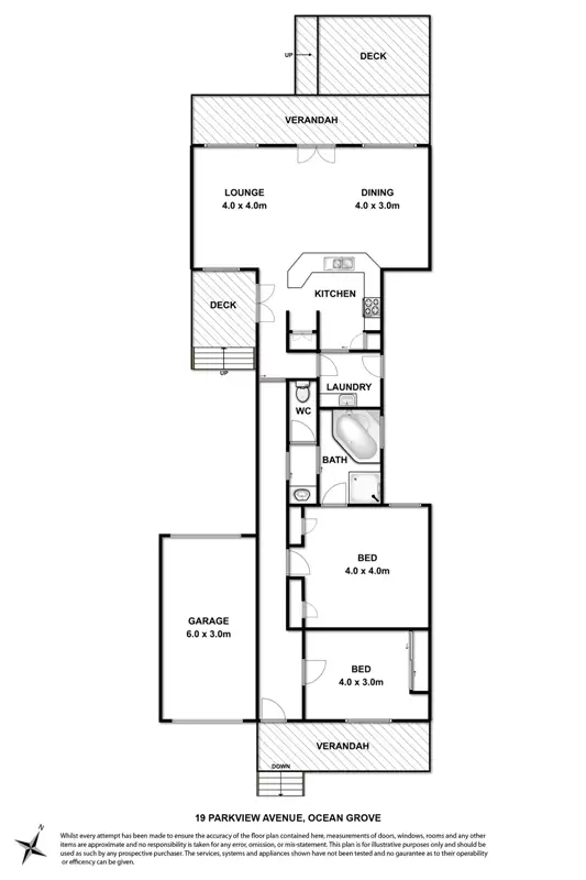 Floorplan of Homely house listing, 19 Parkview Avenue, Ocean Grove VIC 3226