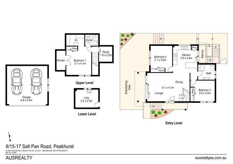Floorplan of Homely townhouse listing, 8/15-17 Salt Pan Road, Peakhurst NSW 2210