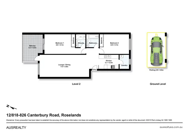 Floorplan of Homely unit listing, 12/818-826 Canterbury Road, Roselands NSW 2196
