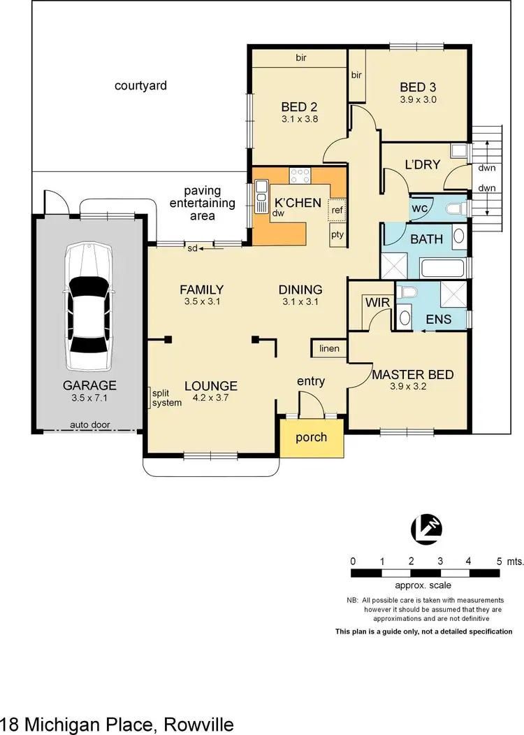 Floorplan of Homely house listing, 18 Michigan Place, Rowville VIC 3178