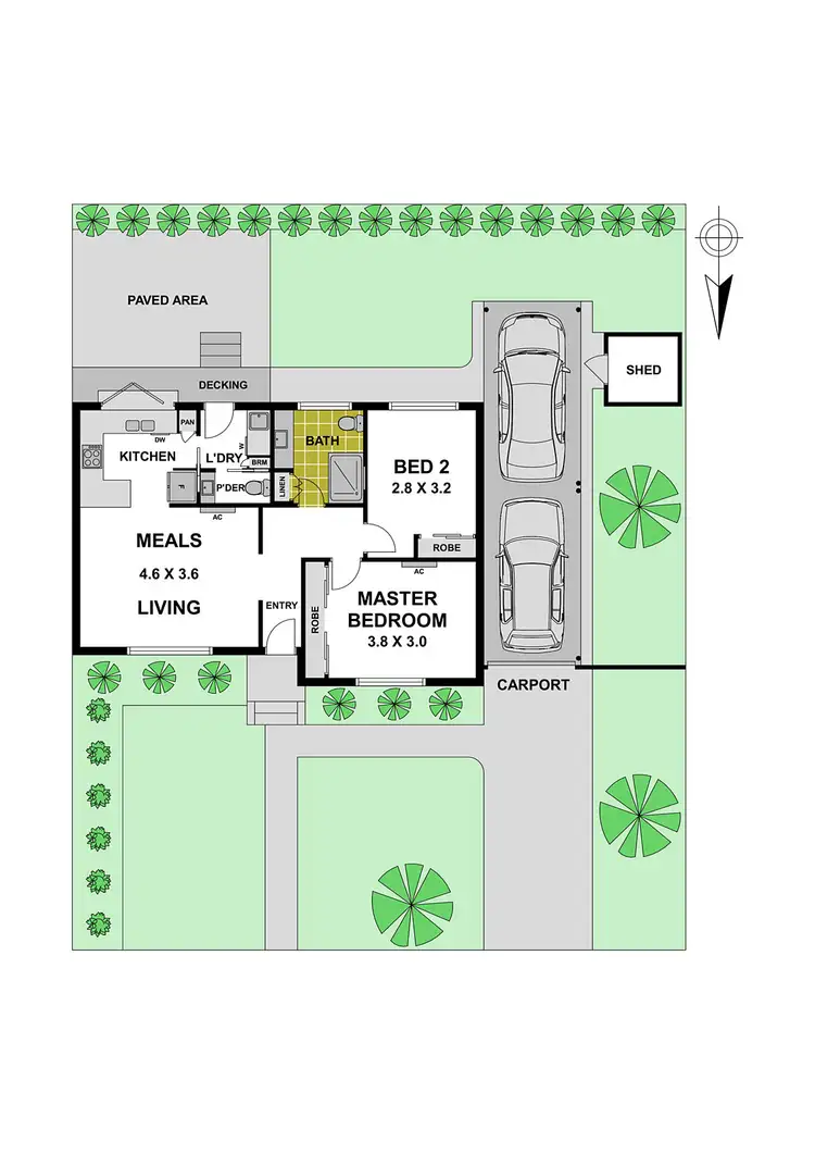 Floorplan of Homely unit listing, 1/2a Malvern Street, Vermont VIC 3133