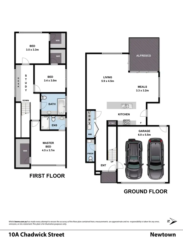 Floorplan of Homely townhouse listing, 10a Chadwick Street, Newtown VIC 3220