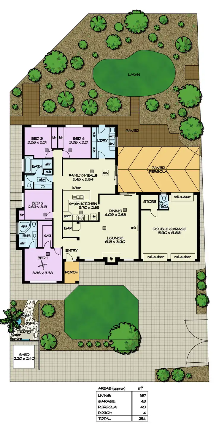 Floorplan of Homely house listing, 7 Chertsey Court, Wynn Vale SA 5127