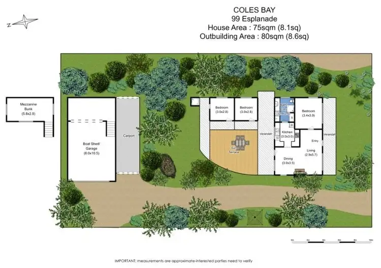 Floorplan of Homely house listing, 99 Esplanade, Coles Bay TAS 7215