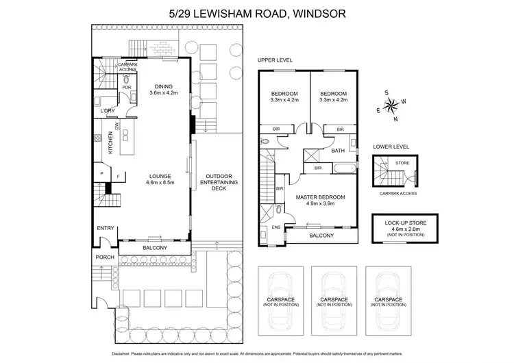 Floorplan of Homely townhouse listing, 5/29a Lewisham Road, Windsor VIC 3181