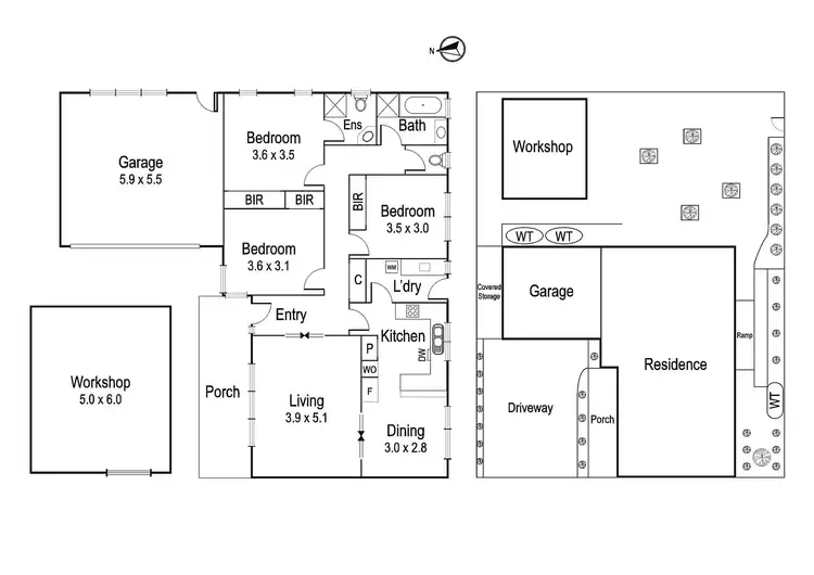 Floorplan of Homely unit listing, 2/3 Linton Street, Ivanhoe VIC 3079