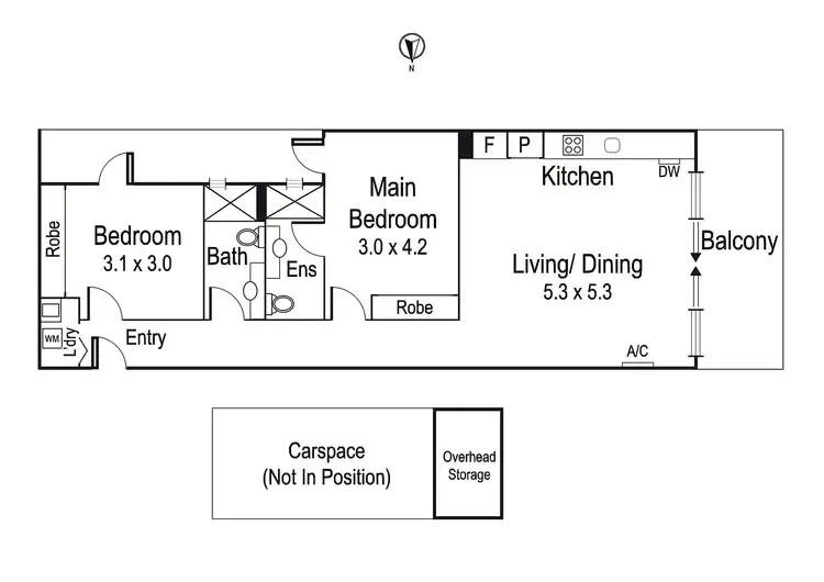 Floorplan of Homely apartment listing, 103/679-685 High Street, Thornbury VIC 3071