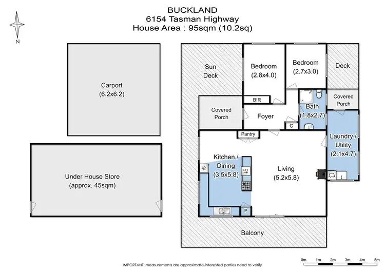 Floorplan of Homely house listing, 6154 Tasman Highway, Buckland TAS 7190
