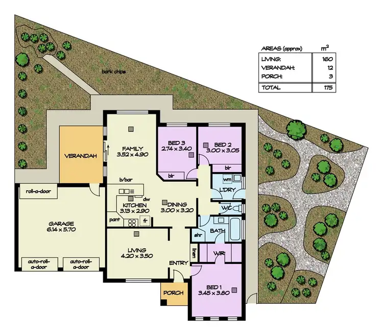 Floorplan of Homely house listing, 8 Benbowie Street, St Agnes SA 5097