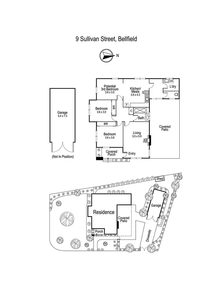 Floorplan of Homely house listing, 9 Sullivan Street, Bellfield VIC 3081