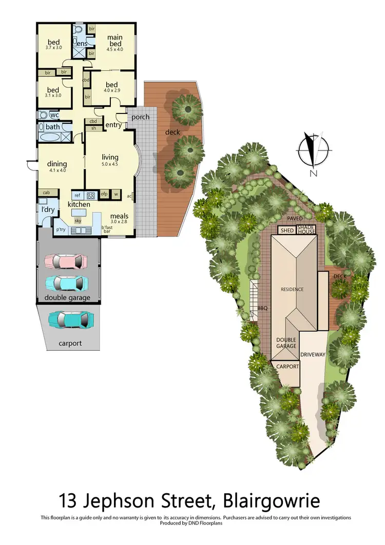 Floorplan of Homely house listing, 13 Jephson Street, Blairgowrie VIC 3942