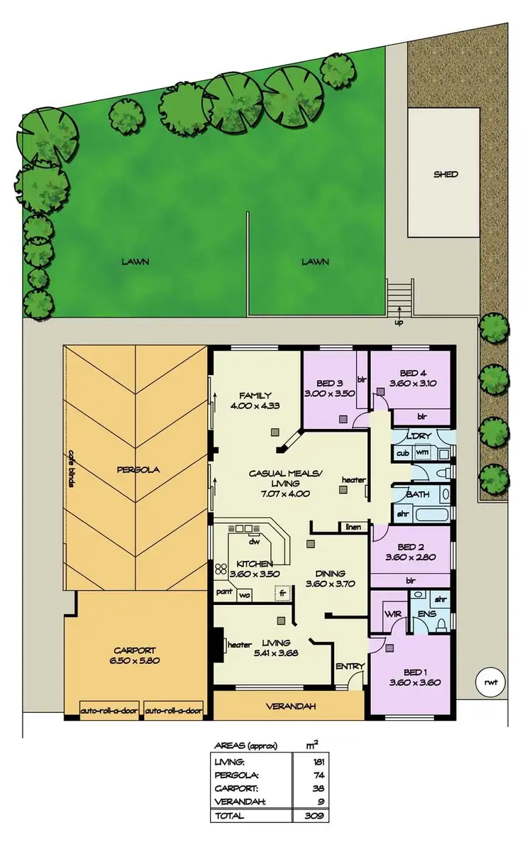Floorplan of Homely house listing, 5 Satsuma Crescent, Golden Grove SA 5125