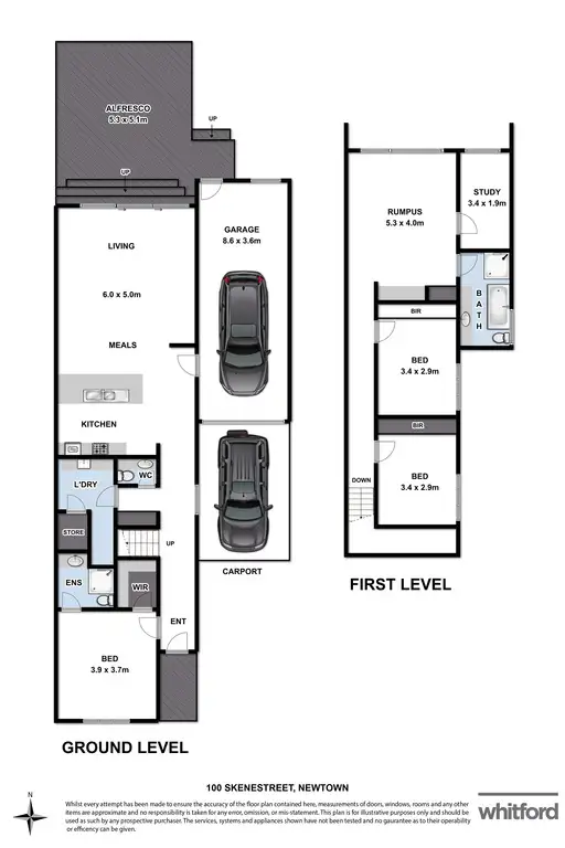 Floorplan of Homely house listing, 1/100 Skene Street, Newtown VIC 3220