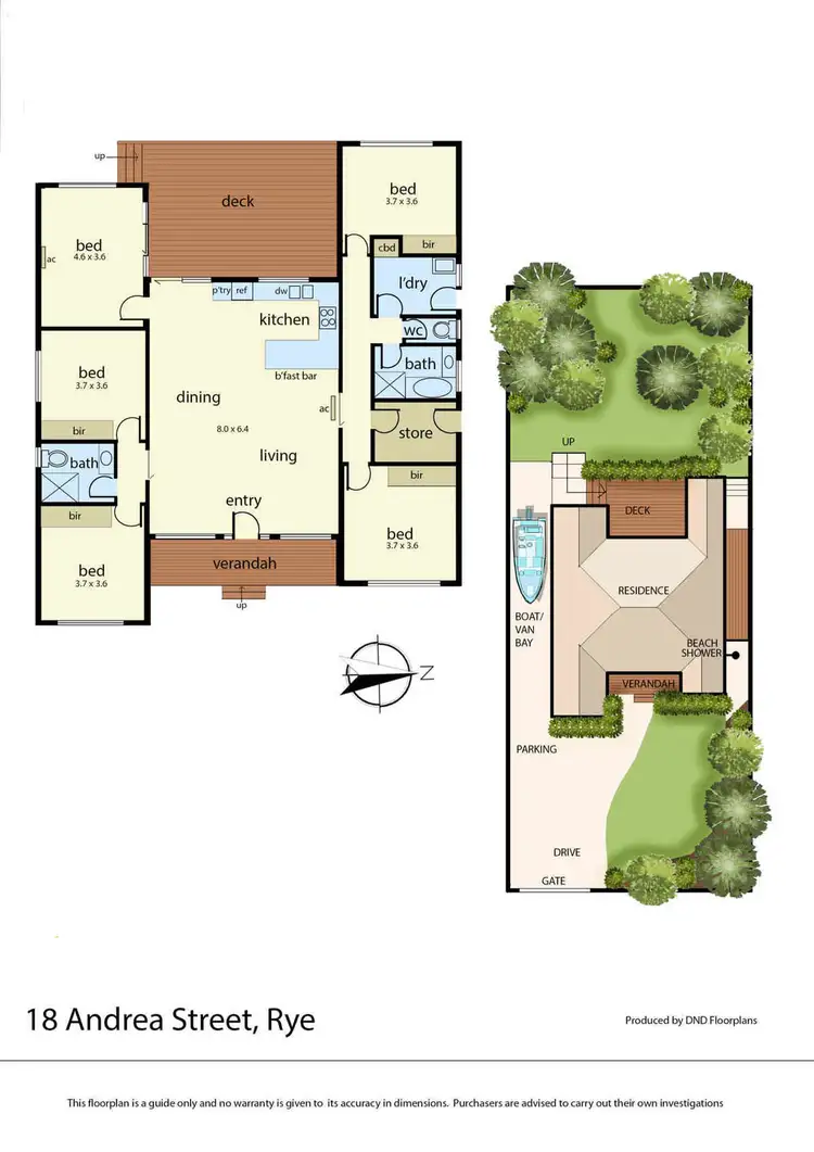Floorplan of Homely house listing, 18 Andrea Street, Rye VIC 3941