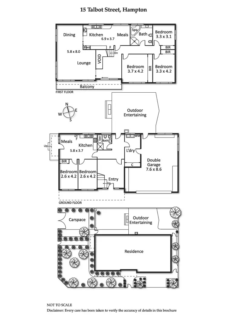 Floorplan of Homely house listing, 15 Talbot Street, Hampton VIC 3188
