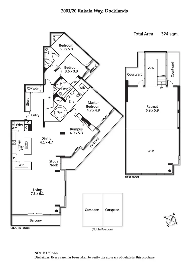 Floorplan of Homely apartment listing, 2001/20 Rakaia Way, Docklands VIC 3008
