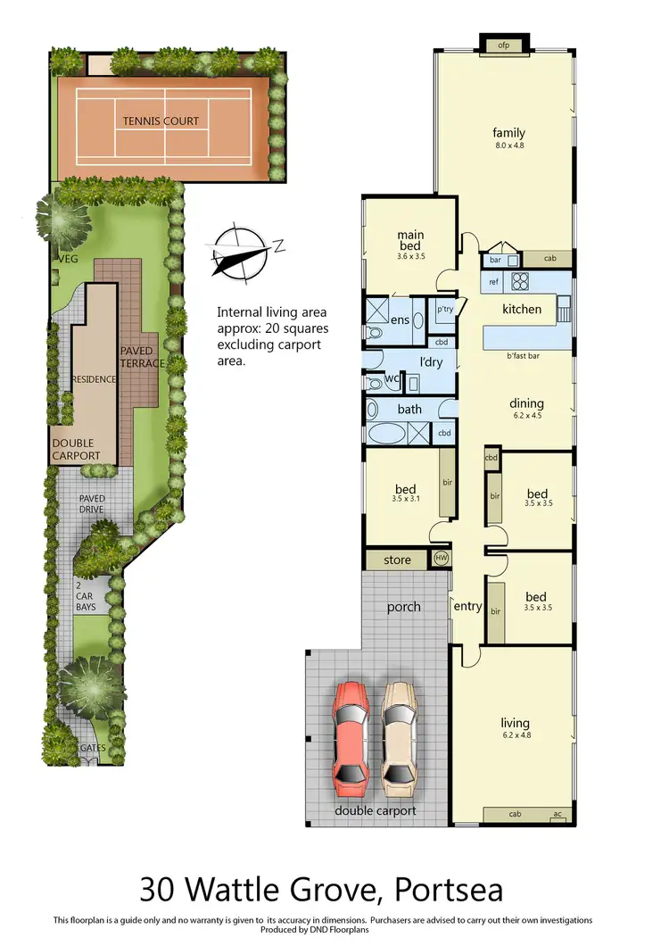 Floorplan of Homely house listing, 30 Wattle Grove, Portsea VIC 3944