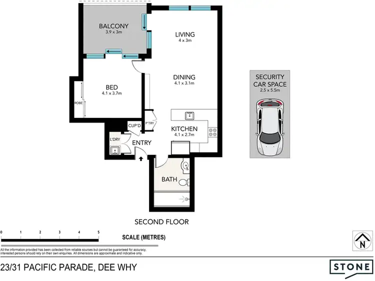 Floorplan of Homely apartment listing, 23/31 Pacific Parade, Dee Why NSW 2099