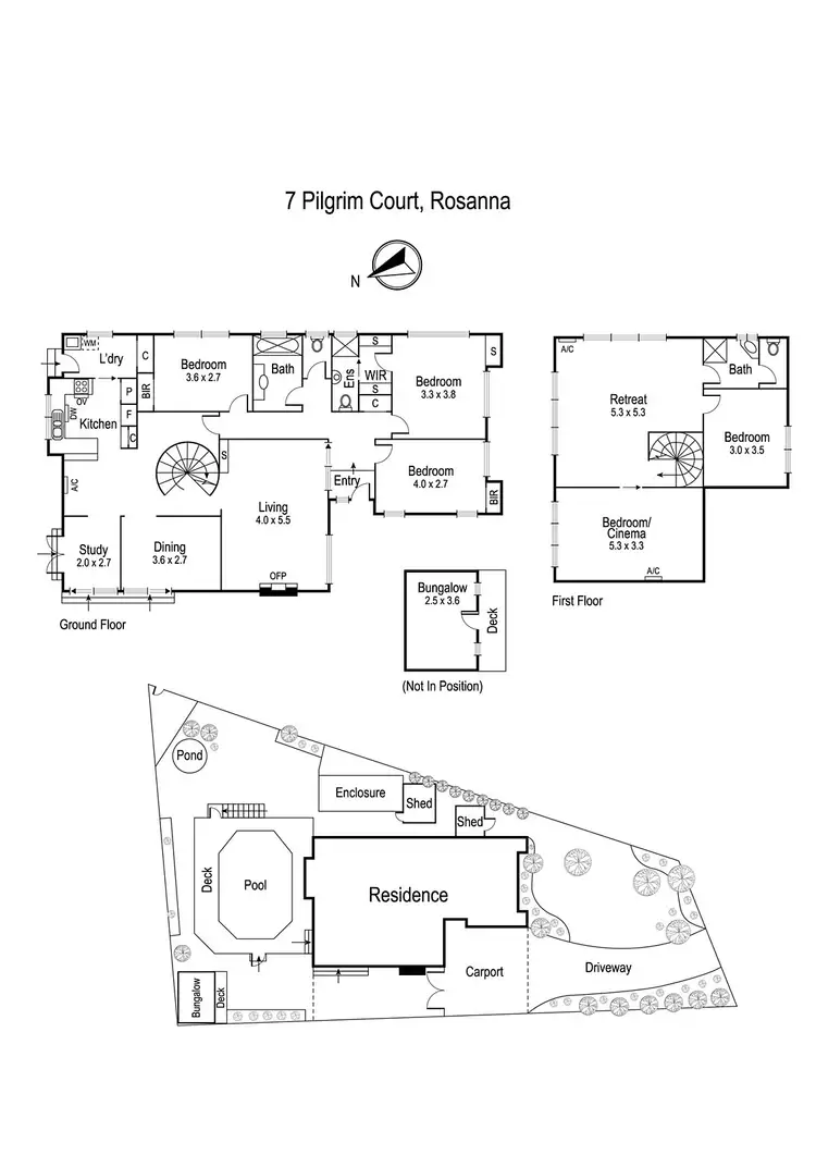 Floorplan of Homely house listing, 7 Pilgrim Court, Rosanna VIC 3084