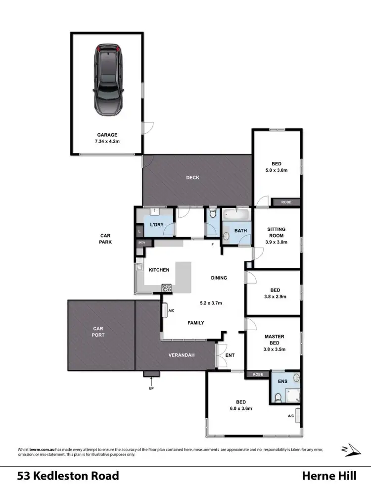Floorplan of Homely house listing, 53 Kedleston Road, Herne Hill VIC 3218