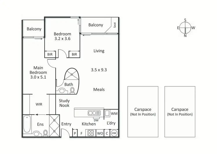 Floorplan of Homely apartment listing, 808/668 Swanston Street, Carlton VIC 3053