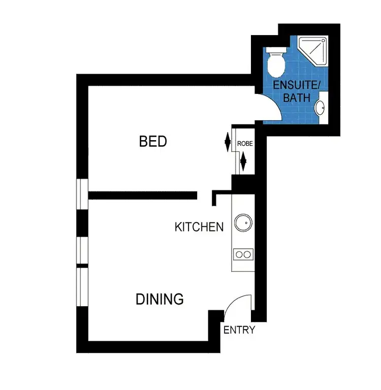Floorplan of Homely apartment listing, 518/528 Swanston Street, Carlton VIC 3053