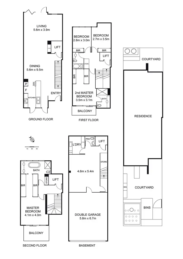Floorplan of Homely townhouse listing, 22/4 Gascoyne Street, Canterbury VIC 3126