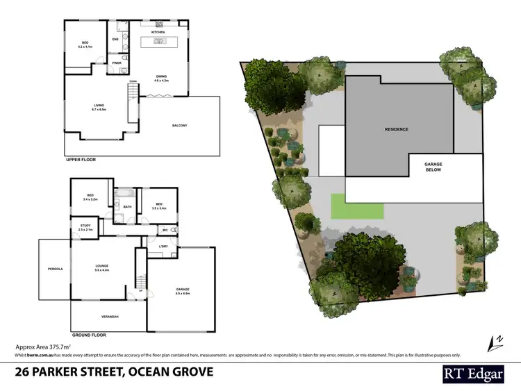 Floorplan of Homely house listing, 26 Parker Street, Ocean Grove VIC 3226