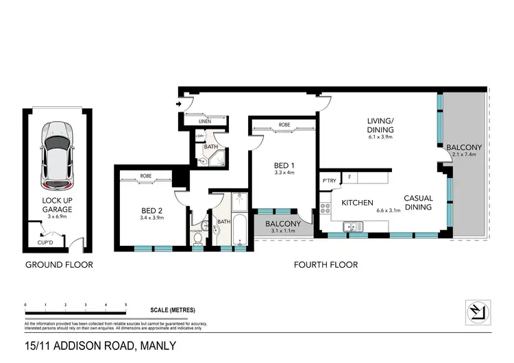 Floorplan of Homely apartment listing, 15/11 Addison Road, Manly NSW 2095
