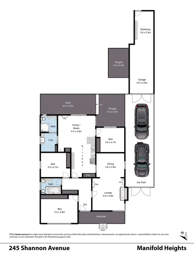 Floorplan of Homely house listing, 245 Shannon Avenue, Manifold Heights VIC 3218