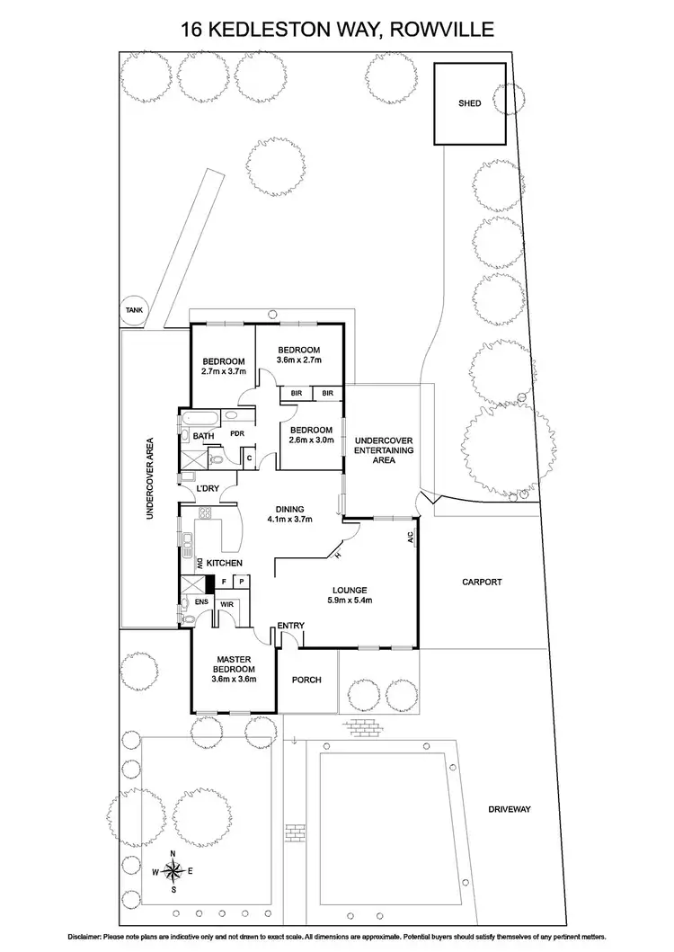 Floorplan of Homely house listing, 16 Kedleston Way, Rowville VIC 3178