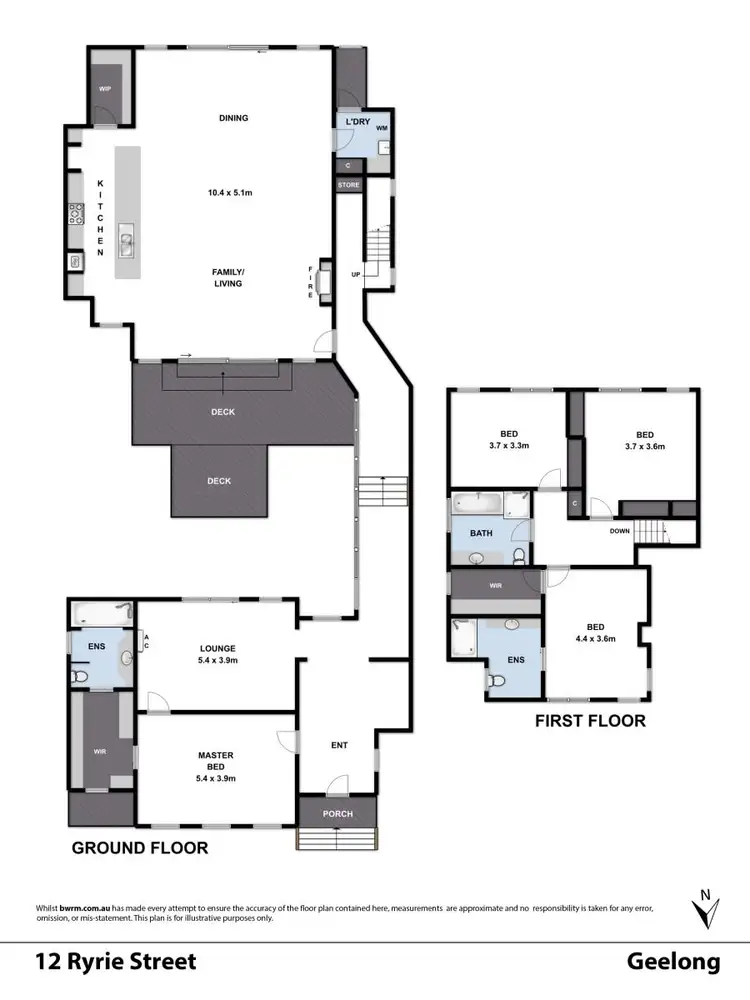 Floorplan of Homely house listing, 12 Ryrie Street, Geelong VIC 3220