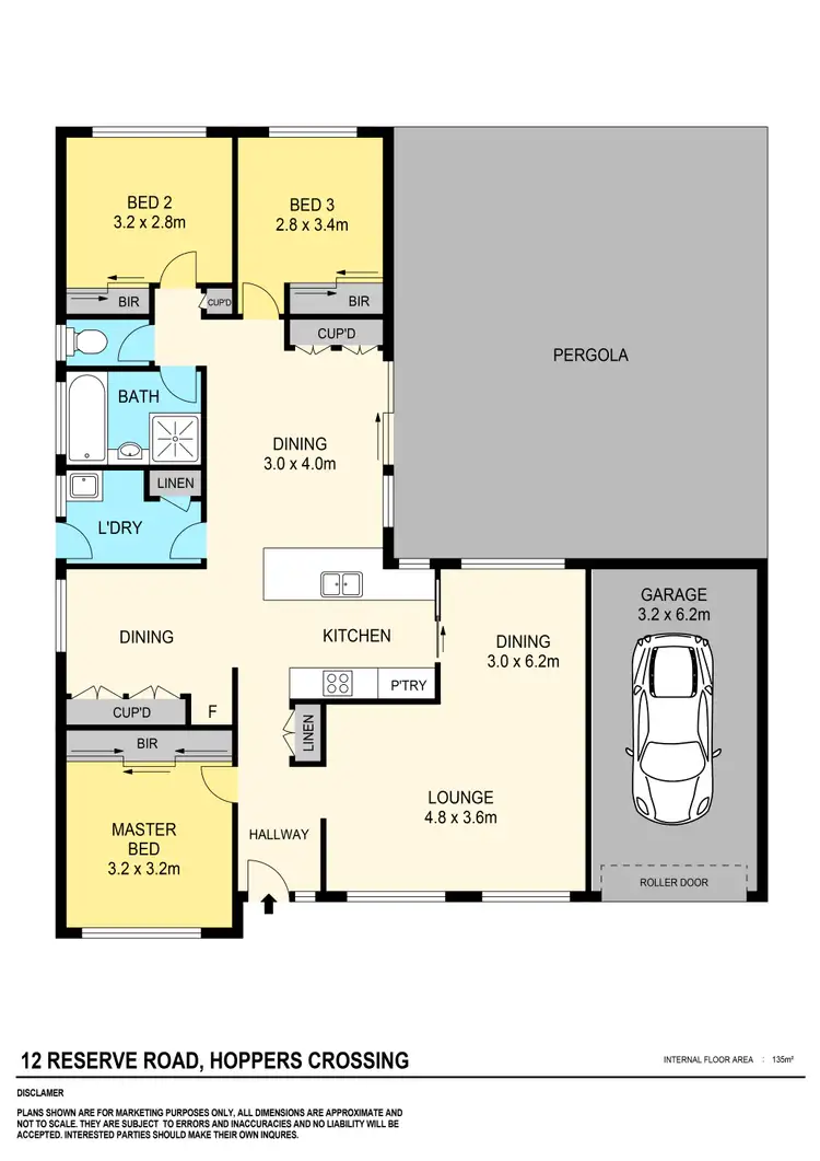 Floorplan of Homely house listing, 12 Reserve Road, Hoppers Crossing VIC 3029