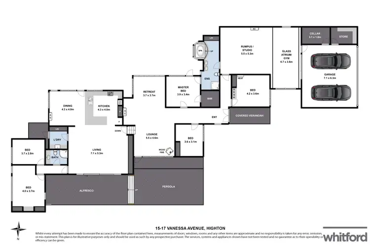 Floorplan of Homely house listing, 15-17 Vanessa Avenue, Highton VIC 3216