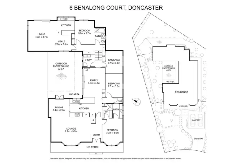 Floorplan of Homely house listing, 6 Benalong Court, Doncaster VIC 3108